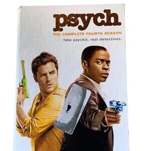Psych: The Complete Fourth Season DVD Set 4 Discs James Roday Dulé Hill